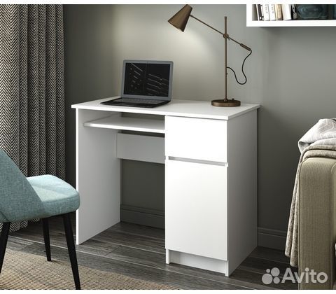Компьютерный стол белый новый Мори. В наличии