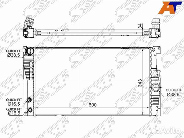 Радиатор BMW 5-series