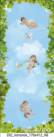 Фреска на потолок, на стену