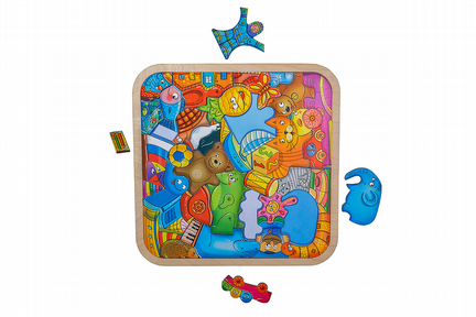 Деревянный пазл-головоломка 