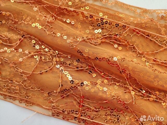 Шарф с паетками