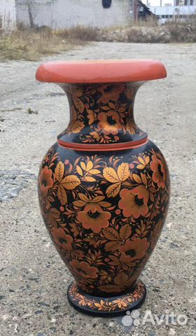 Ваза хохлома