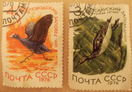 Почтовая марка СССР. 1976г. Фауна. Гашеная