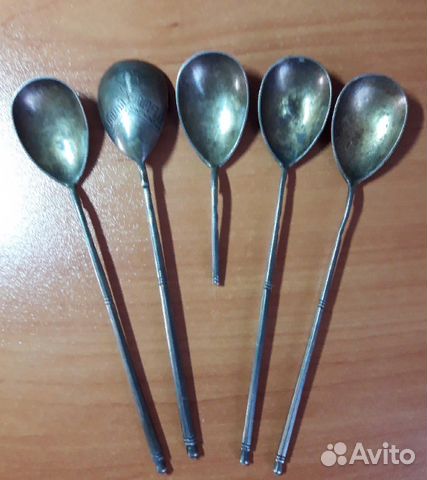 Ложки чайные серебро 4шт