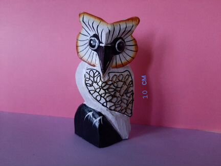 Сова статуэтка из дерева