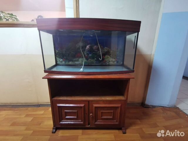 Аквариум с тумбой бу