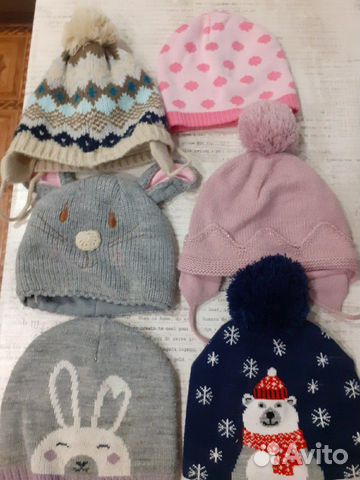 Шапочки демисезонные для девочки