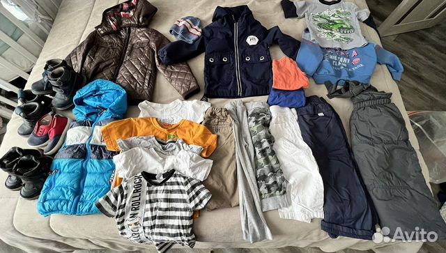 Пакет одежды и обуви на мальчика 3-4 лет