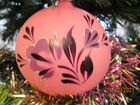 Новогодний, яркий, стеклянный шар СССР на елку