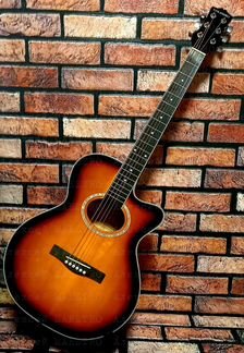 Акустическая гитара цвета санбёрст