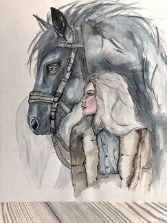 Картина акварель