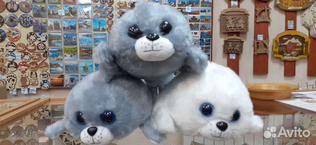 Мягкая игрушка нерпа 32 см