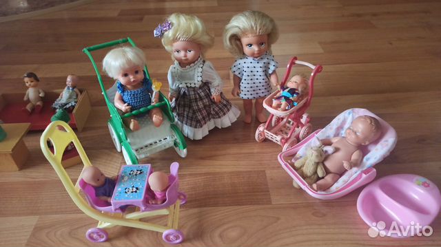 Коляски,мебель СССР и современные для кукол