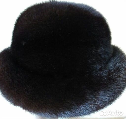 Шапка женская норковая б/у, 57-58 размер