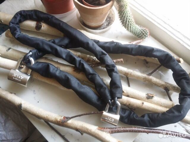 Велозамок цепь каленая