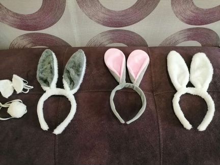 Ободки-ушки зайчик и Микки Маус