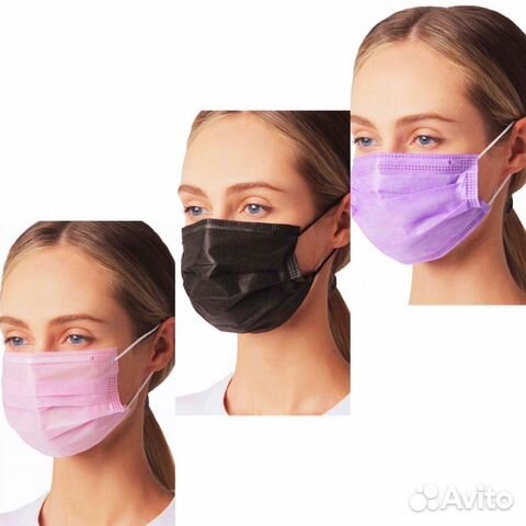 Маски медицинские одноразовые,Россия,50шт