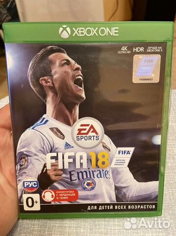 Fifa18 для Xbox one,S,X