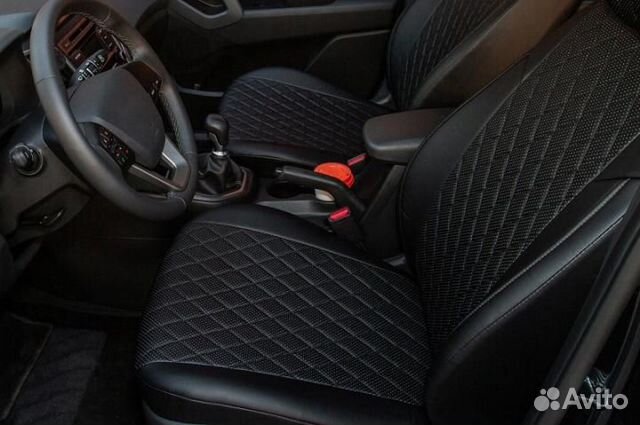 Чехлы для Renault Duster 2015-2021 г. Ромб черный