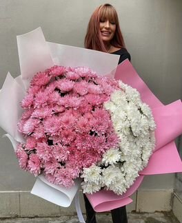 Букет хризантем 51 штука