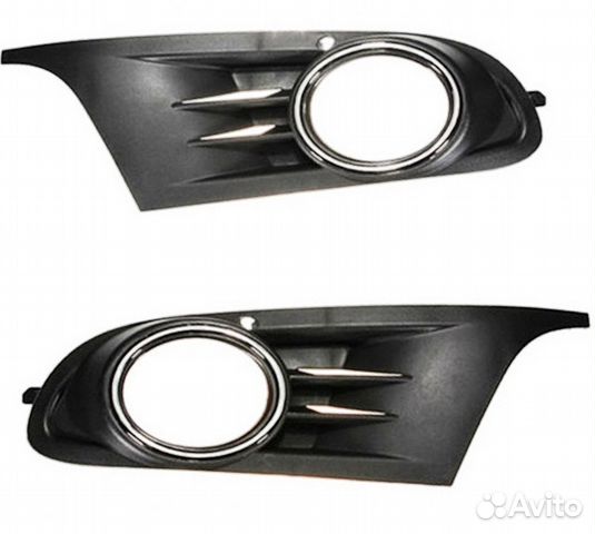 Окантовка решетка птф бампера VW Golf 6 09-12налич