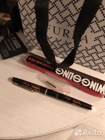 Новая перьевая ручка wing sung 227 золото