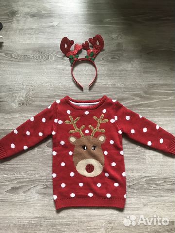 Прикольный свитер i love Santa