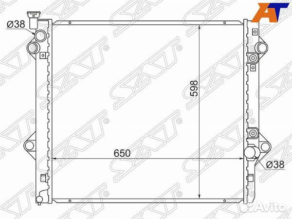 Радиатор toyota land cruiser prado