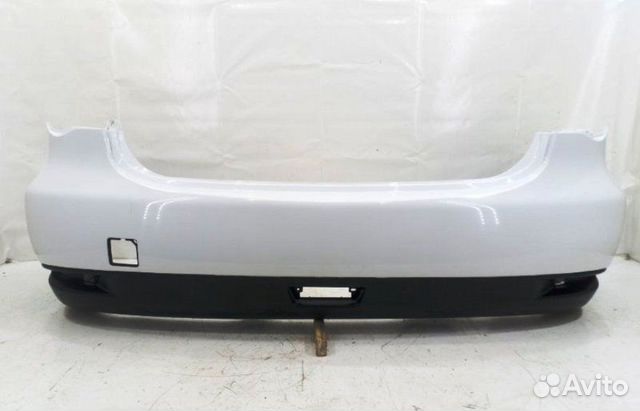 Бампер задний Nissan Almera G15 2012-2018 белый