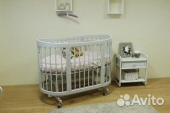 Детская овальная кроватка Паулина с322
