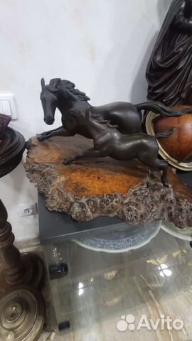 Статуэтка кони бронза