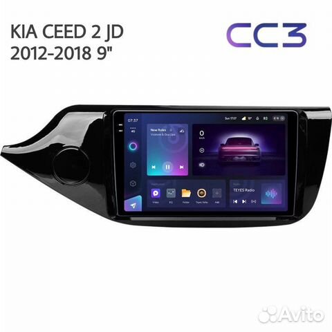 Магнитола Teyes 9” на Kia Ceed 2 JD