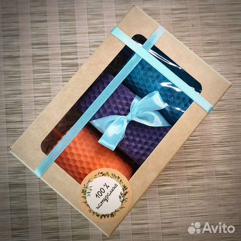 Свечи из цветной вощины