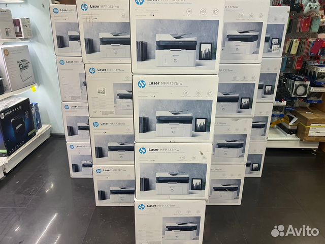 Мфу лазерный, принтер лазерный с Wi-Fi HP новые