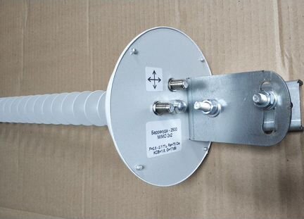 Антенна 4G, LTE Барракуда mimo 2*17 Дб Fразъемы