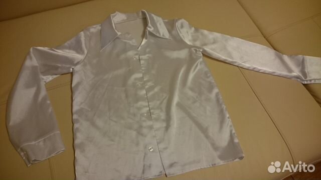 Рубашка детская концертная праздничная белая