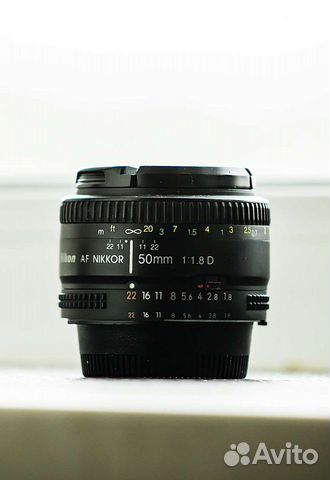 Объектив AF nikkor 50 мм f/1,8 D фикс