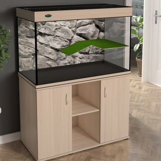 Террариум 300 литров для черепахи беленый дуб