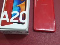 Samsung a20 32gb красный 13мпс 6.4" дисплей