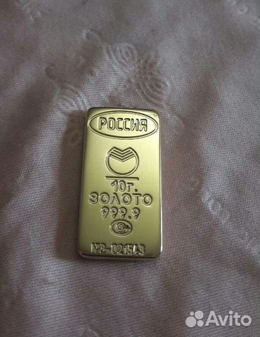 Золотой слиток Сбербанк копия
