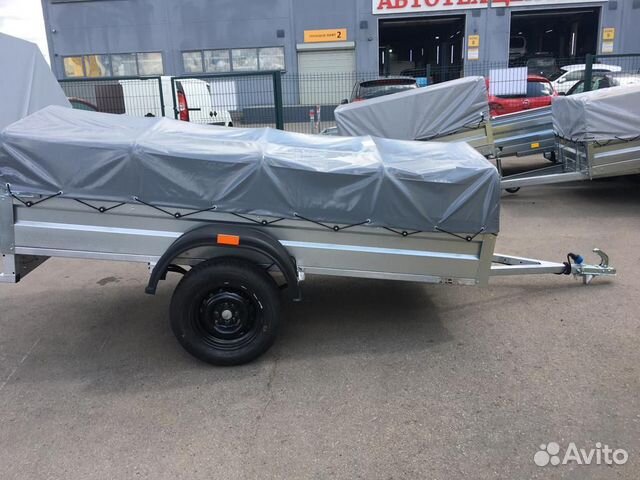 Оцинкованный легковой прицеп длиной 2,5 метра