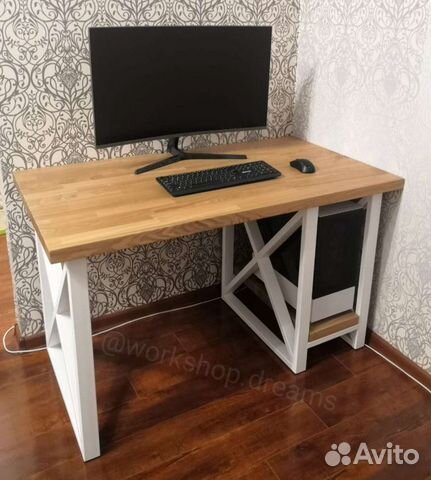 Компьютерный стол массив лофт