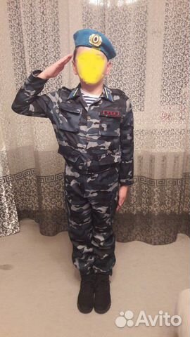 Новогодний костюм на мальчика - военный, десантник