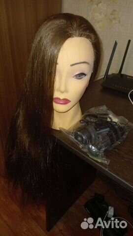 Голова манекен исскуственные волосы