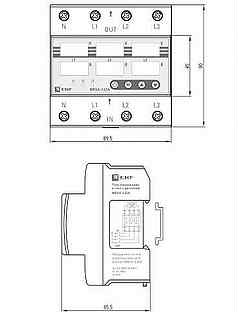 Реле контроля напряжения ekf mrva 3 63 схема подключения