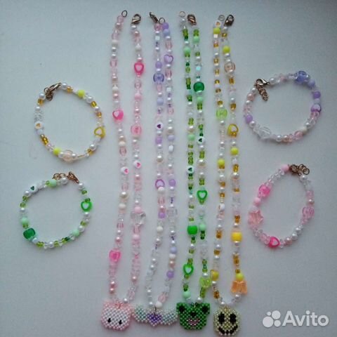 Комплект ожерелье и браслет