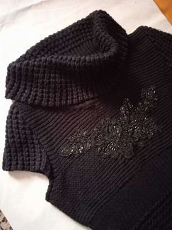 Зимнее платье крупной вязки