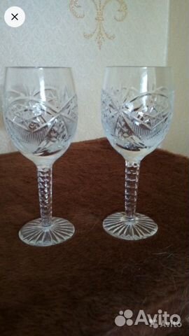 Фужеры 2 шт хрусталь СССР