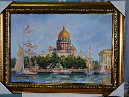 Картина виды Санкт-Петербурга х-м (пейзаж)