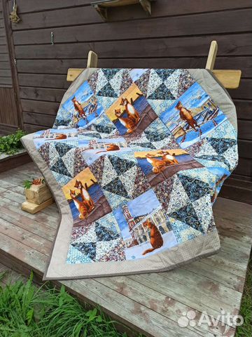 Лоскутный плед 